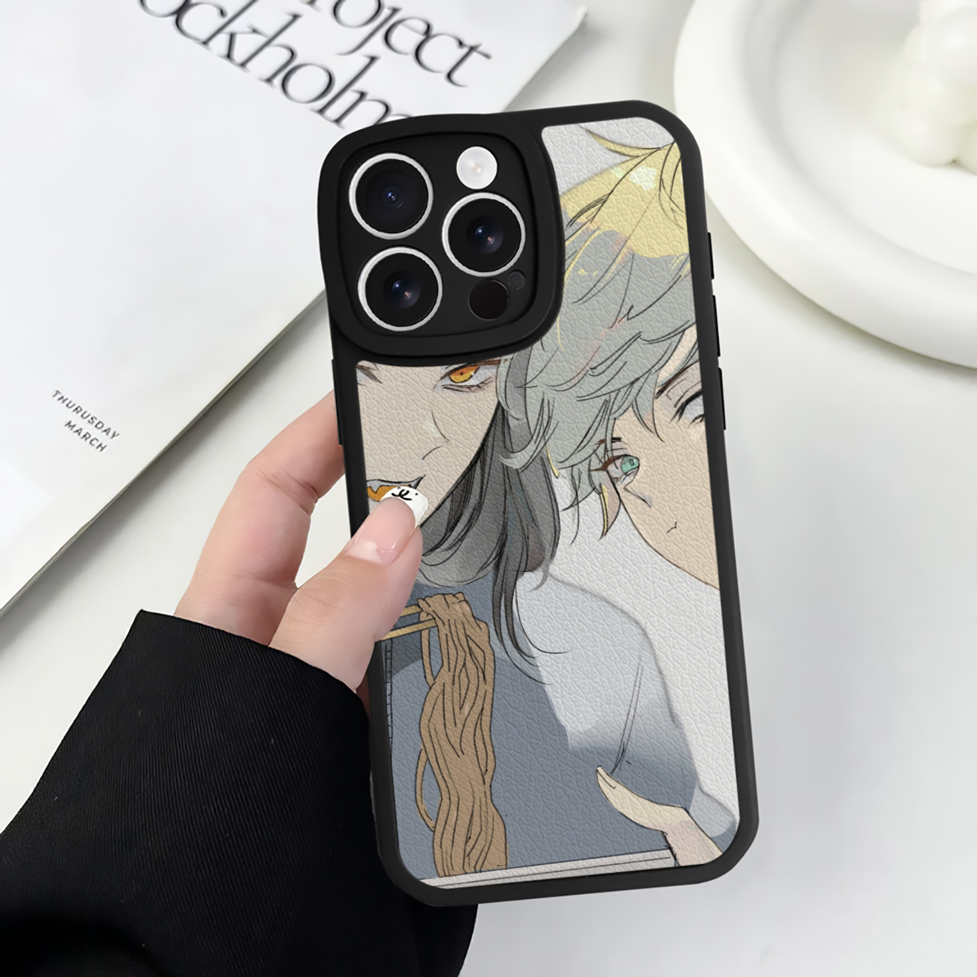 （画像用） 東京リベンジャーズ Tokyo Revengers 【iPhone 16シリーズ対応】シリコンスマホケース（レザー調） 材質：シリコン